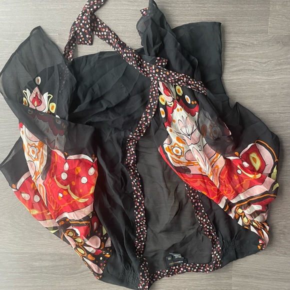 BCBG MAX AZRIA Silk tie blouse size XS - Picture 12 of 12